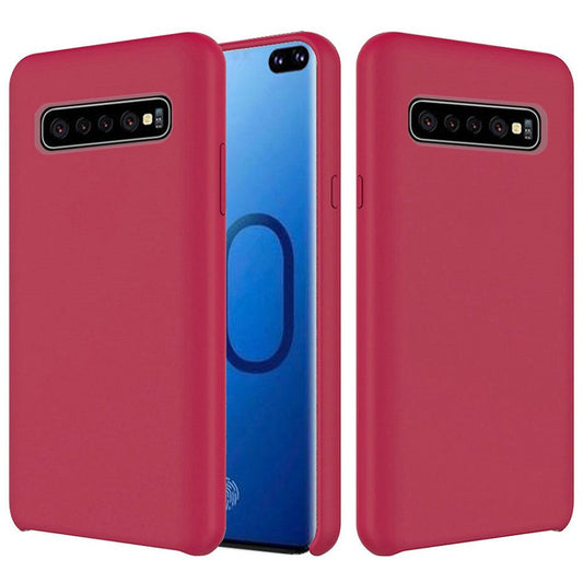 GSA Soft Silicone Candy Case for Samsung Galaxy S10 Plus (6.4") - Rose Red