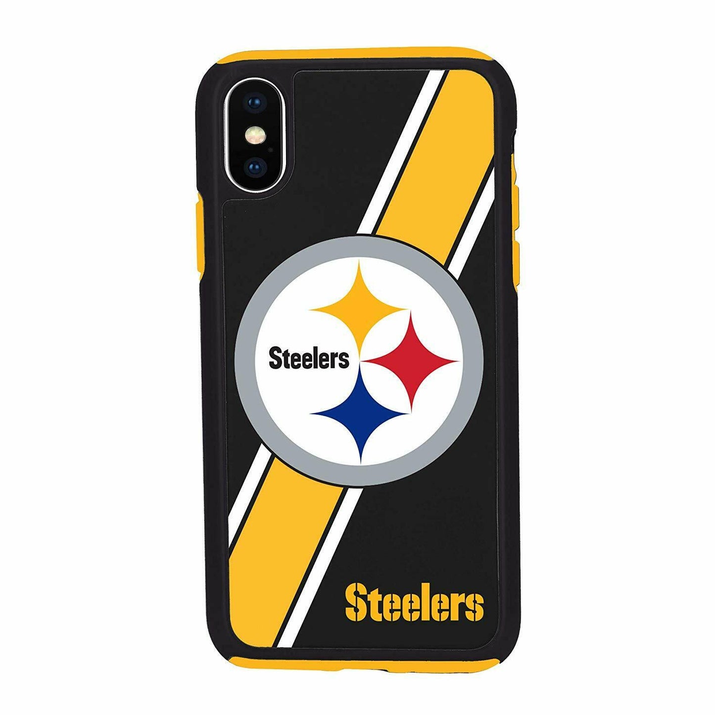 FOCO NFL Pittsburgh Steelers Dual Hybrid Case for iPhone XS Max (6.5")