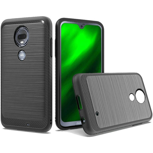 GSA Brushed Case w/Edge for Motorola Moto G7 PowerG7 Supra/XT1955 - Black
