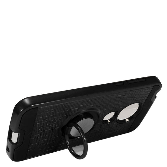 GSA Brushed Case Ring Stand for Motorola Moto G7 Play, XT 1952 - Black