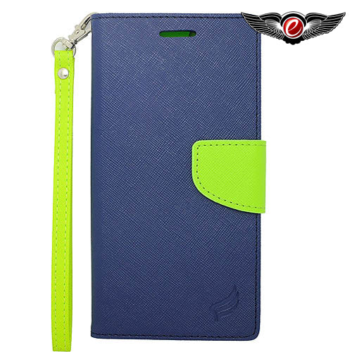 GSA Two Tone Wallet Case For Apple iPhone 6+ & 6S+ Dark Blue/Green