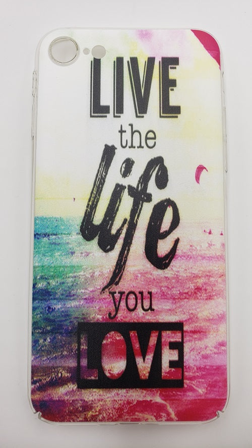 GSA "LIVE THE LIFE YOU LOVE" Candy Case For iPhone SE (2022-20), 8 & 7 (4.7")