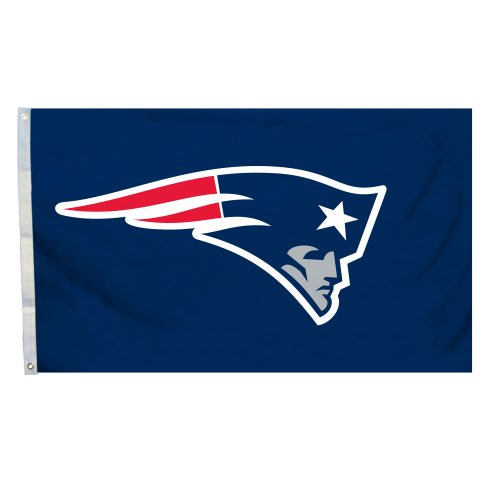 Fremont Die NFL New England Patriots Logo 3' x 5' Flag with Grommets