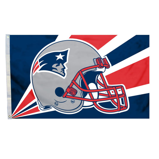 Fremont Die NFL New England Patriots 3' X 5' Flag Helmet Design with Grommets