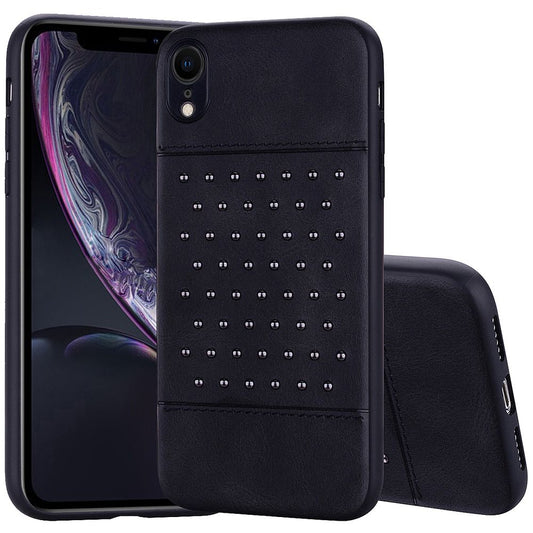 GSA Rivet Premium Hybrid Slim Fit Case for Apple iPhone XR (6.1") Black