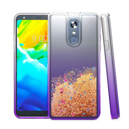 GSA Liquid Glitter Gradient Candy Case For LG Stylo 5 - Purple