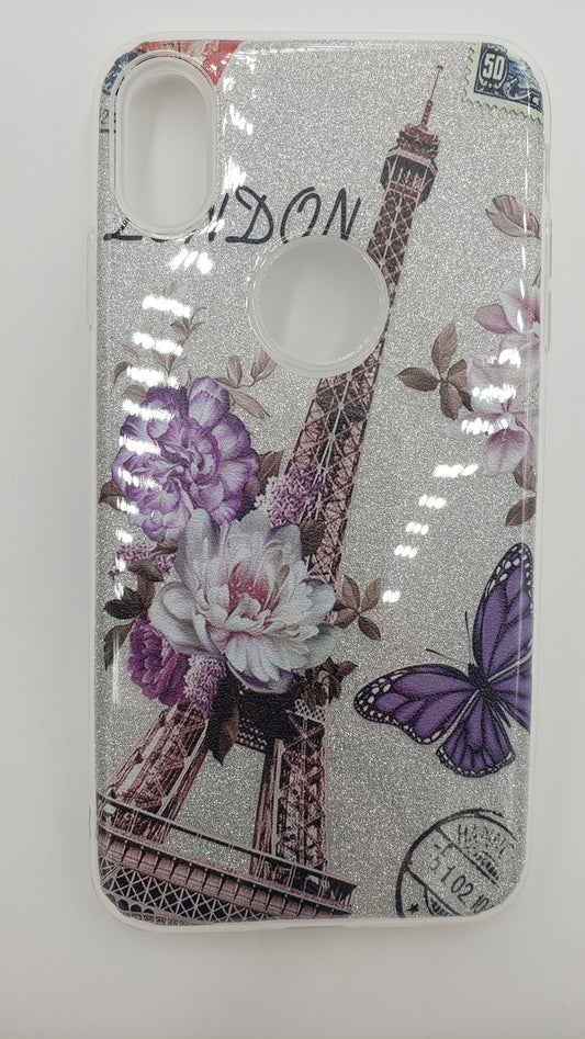 GSA Eiffel Tower Spring Candy Case For iPhone XS Max (6.5") - Silver