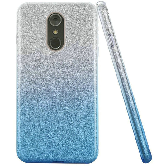 GSA Two Tone Glitter Hybrid Case for LG Stylo 4, Stylo 4 Plus Light Blue