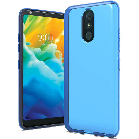 GSA Crystal Transparent TPU Candy Case For LG Stylo 5 - Blue