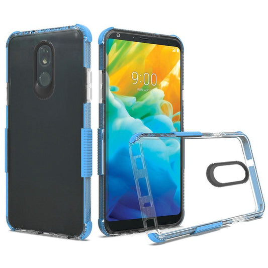 GSA Premium Ultra Edge Shockproof Bumper Case For LG Stylo 5 - Clear/Blue