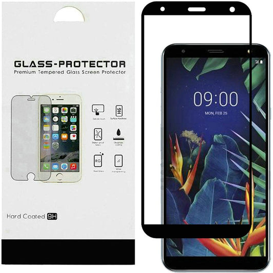 GSA Black Edged Tempered Glass For LG K40, Harmony 3, Solo Clear/Black