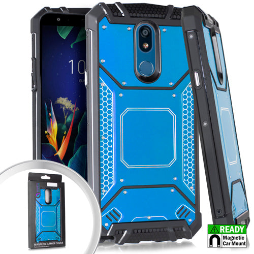GSA Screw Metal Jacket Hybrid Case for LG K40 - Blue/Black