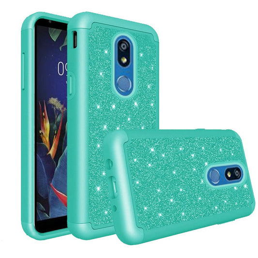 GSA Glitter Bling Hybrid Case for LG K40/Harmony 3 - Teal