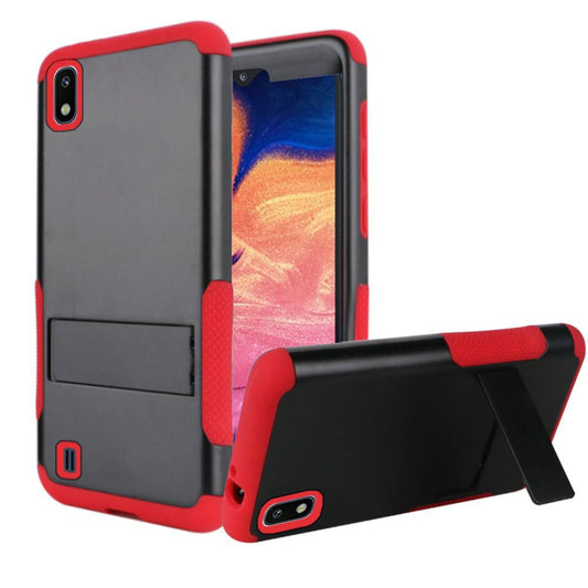 GSA Snap-on Hybrid Kickstand Case For Samsung Galaxy A10e - Black/Red