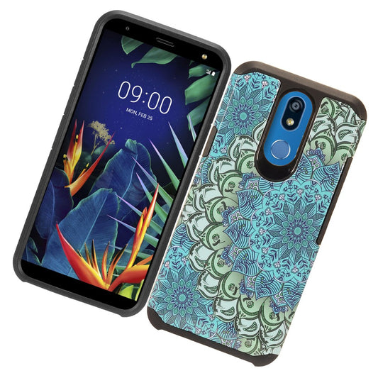 GSA Astronoot Image Hybrid Case for LG K40, Harmony 3, Solo LTE - Blue Floral