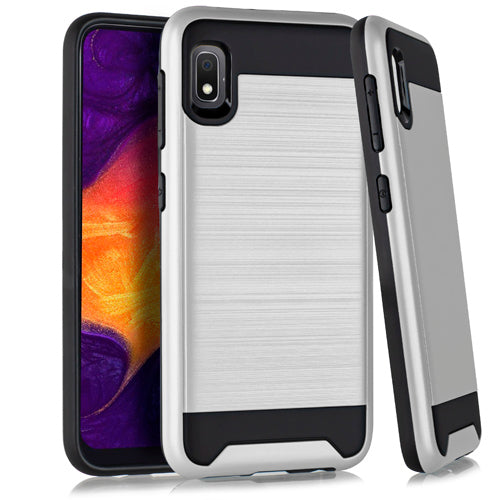 GSA Brushed Hybrid Case For Samsung Galaxy A10e - Silver