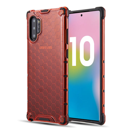 GSA Slim Honeycomb Hybrid Case for Samsung Galaxy Note 10 Plus - Red