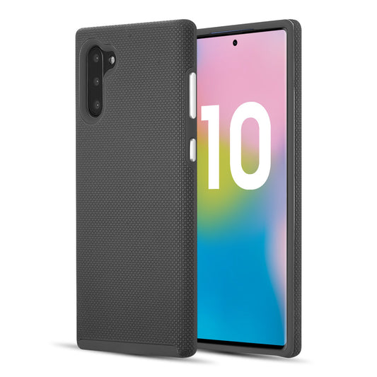 GSA Grippy Hybrid Case for Samsung Galaxy Note 10 (6.3") Black