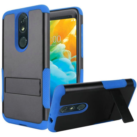 GSA Tough Snap-on Rugged Kickstand Hybrid Case For LG Stylo 5 - Black/Blue