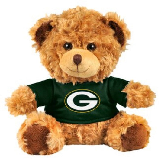 FOCO NFL Green Bay Packers Sitting Plush Shirt Bear 10 Inch with Shirt