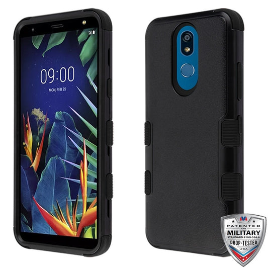 MyBat Tuff Natural Hybrid Case  Black for LG K40, Harmony 3, Xpression Plus 2 (2019), Solo