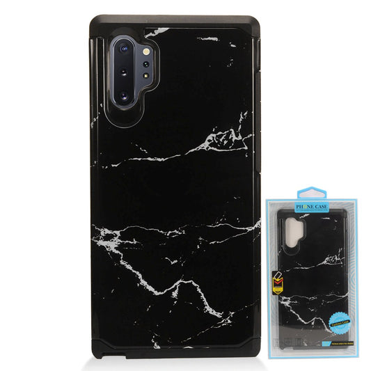 GSA Marble Image Case for Samsung Galaxy Note 10 Plus - Black