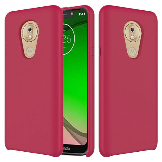 GSA Silicone Candy Case for Motorola Moto G7 Play, XT1952 Rose Red