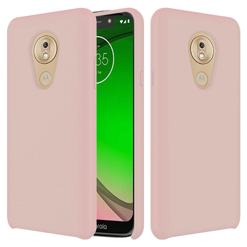 GSA Simply Made Silicone Candy Case for Moto G7 Play, XT1952 Pink Sand
