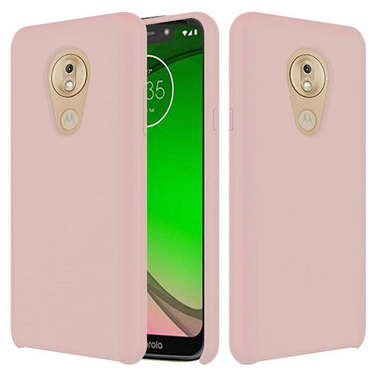 GSA Simply Made Silicone Candy Case for Moto G7 Play, XT1952 Pink Sand