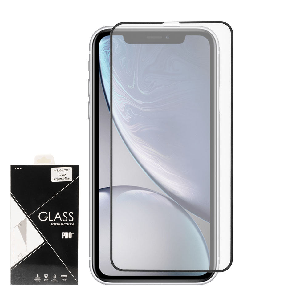 GSA Tempered Glass Screen For iPhone 11 Pro- Max & XS Max (6.5") - Black