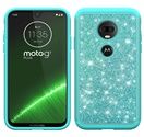 GSA Glitter Bling Candy Case for Motorola Moto G7 Plus - Teal