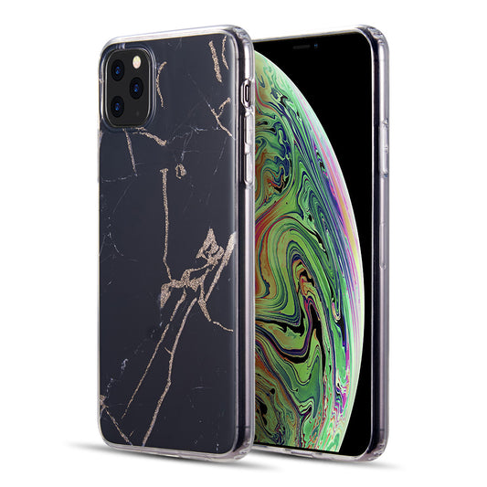 GSA Gold Vein Marble Candy Case For iPhone 11 Pro Max (6.5" Screen) - Black