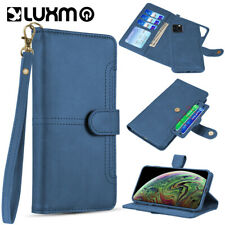 GSA Detachable Leather Wallet Case For iPhone 11 Pro (5.8")- Navy Blue