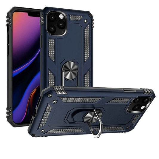 GSA Slim Armor Ring Hybrid Case For iPhone 11 Pro (5.8") - Blue/Black