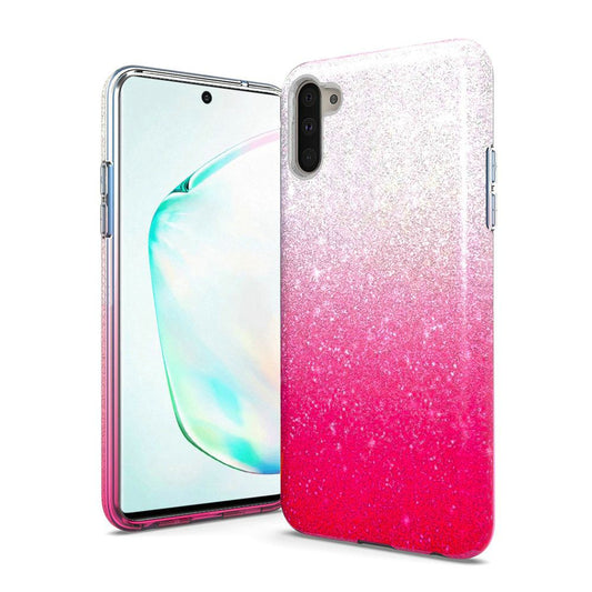 GSA Gradient Glitter Candy Case for Samsung Galaxy Note 10 (6.3") - Hot Pink