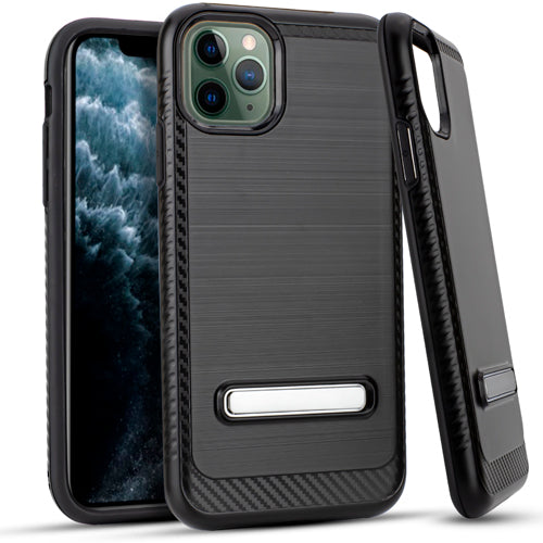 GSA Brushed Hybrid Case Kickstand for iPhone 11 Pro Max (6.5) Black