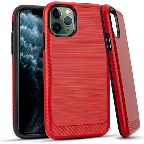 GSA Brushed Case w/Edge Design for Apple iPhone 11 Pro (5.8") - Red