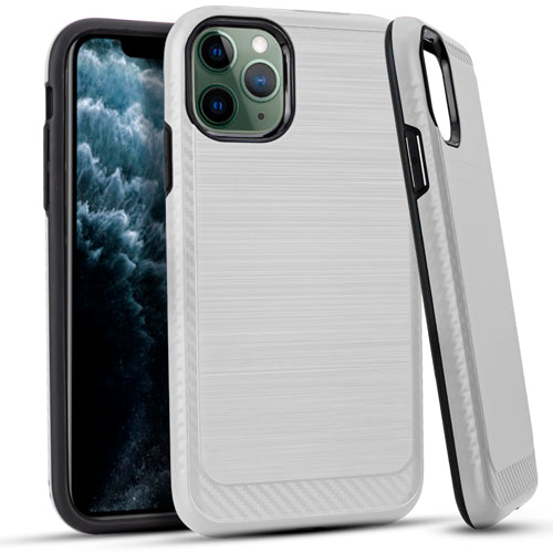 GSA Brushed Case w/Edge Design for Apple iPhone 11 Pro (5.8") - Silver