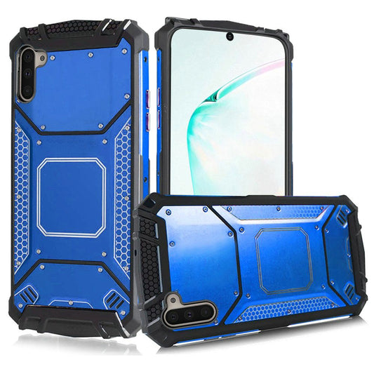 GSA Screw Metal Jacket Case for Samsung Note Galaxy 10 (6.3") - Blue/Black