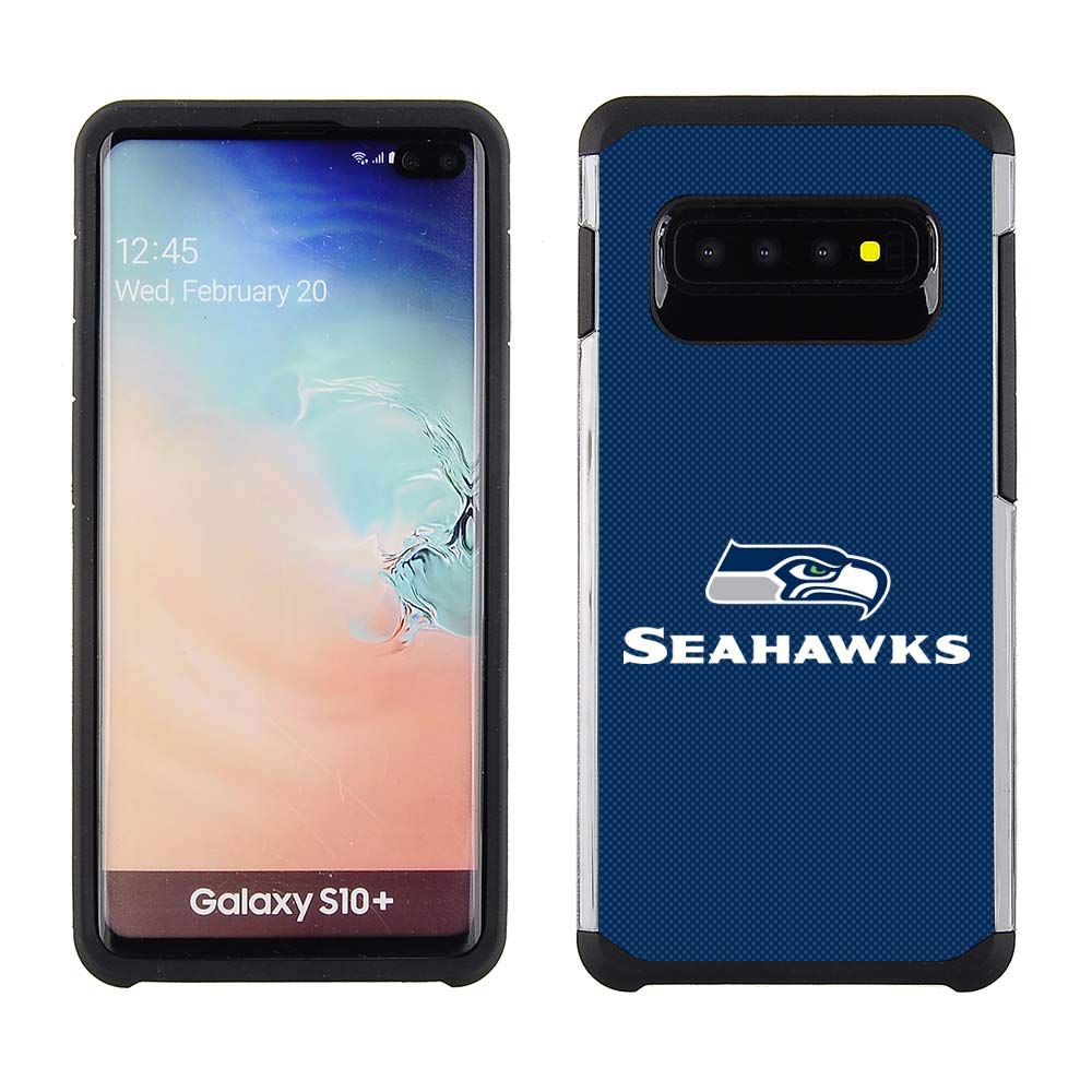 PBG NFL Seattle Seahawks Textured Case For Samsung Galaxy S10 Plus (6.4")
