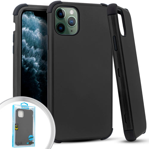 GSA Rubberized Shockproof Snap on Case For Apple iPhone 11 Pro (5.8") Black