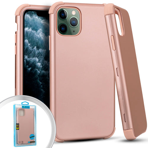 GSA Rubberized Shockproof Snap on Case For iPhone 11 Pro (5.8") Rose Gold