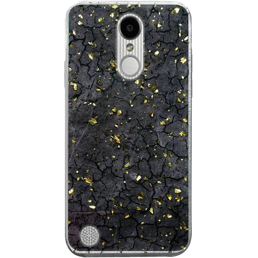 GSA Frozen Glitter Case for LG Aristo 2, 3, Fortune 2, Tribute Black