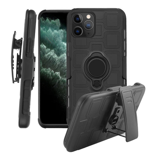 GSA Cube Design Holster Case w/Ring for iPhone 11 Pro (5.8") - Black