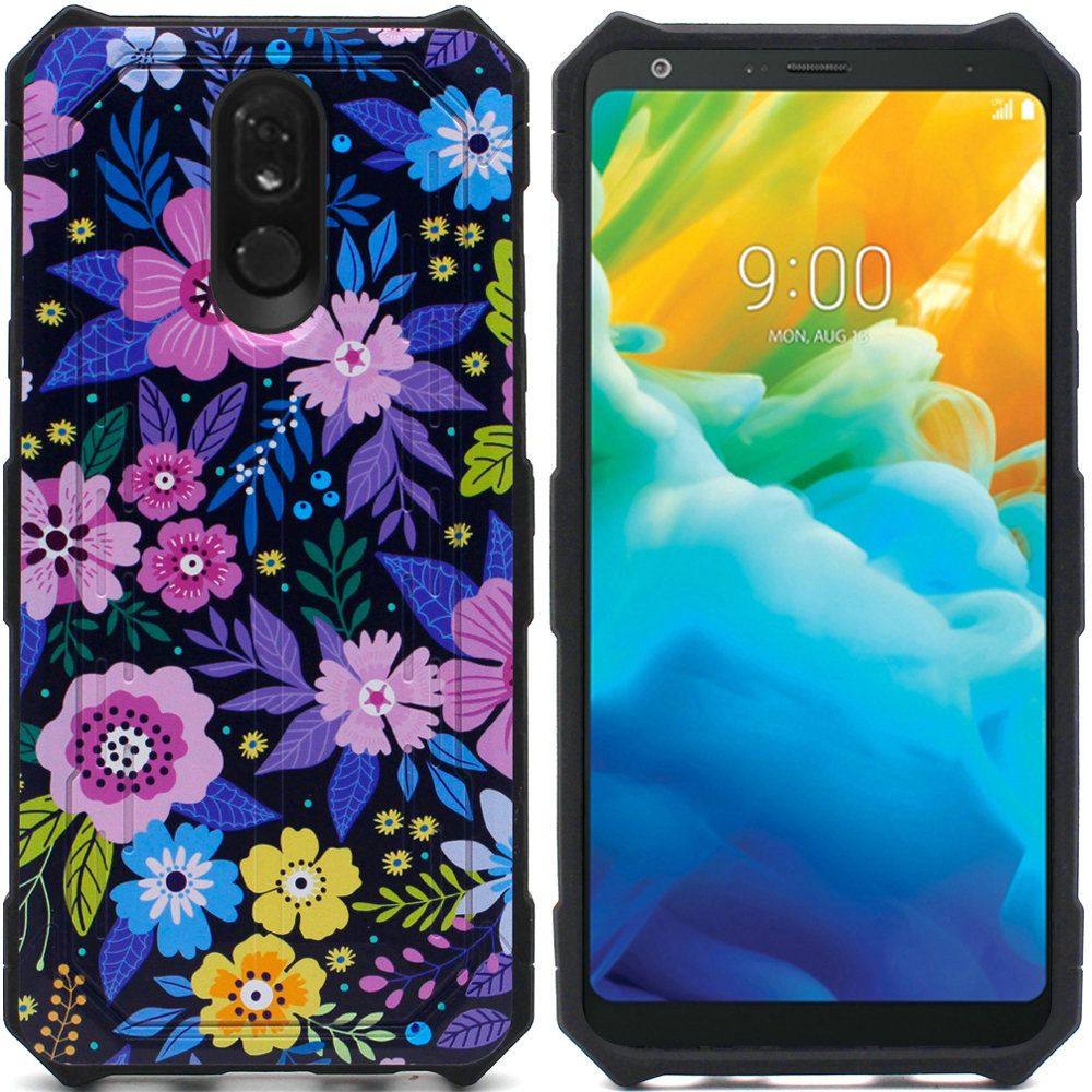 GSA Tough Cosmic Dual Hybrid Case For LG Stylo 5 - Elegant Flower