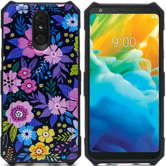 GSA Tough Cosmic Dual Hybrid Case For LG Stylo 5 - Elegant Flower