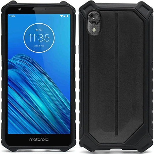GSA Dynamo Shockproof Hybrid Case for Motorola Moto E6 - Black