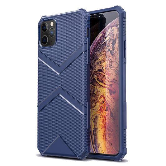 GSA PYRAGRIP Anti-Slip 3D Texturized Case For iPhone 11 Pro Max (6.5") - Blue