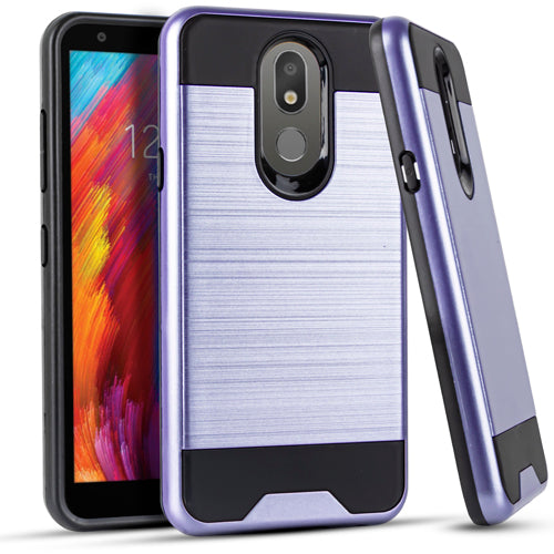 GSABrushed Hybrid Case for LG Aristo 4 Plus, K30 2019,Tribute Royal Purple/Black
