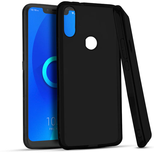 GSA Slim Flexible Candy Case for Alcatel 3V(2019) - Black